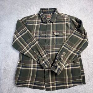 Orvis Men's Plaid Flannel Shirt Long Sleeve Button Up Warm Winter Casual XL